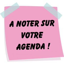 A noter sur votre agenda 1